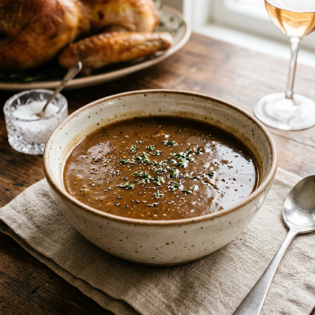 Easy Turkey Gravy From Drippings