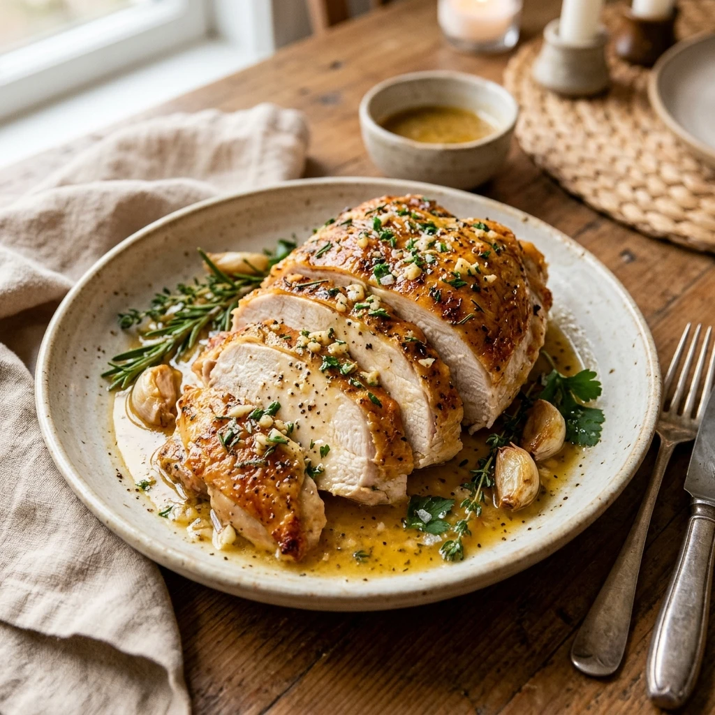 Garlic Butter Turkey Breast