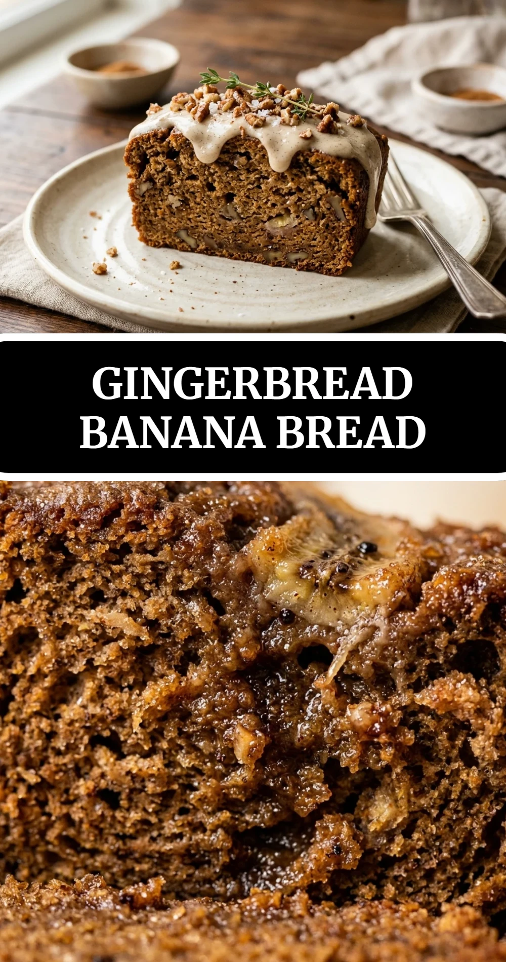 gingerbread banana bread