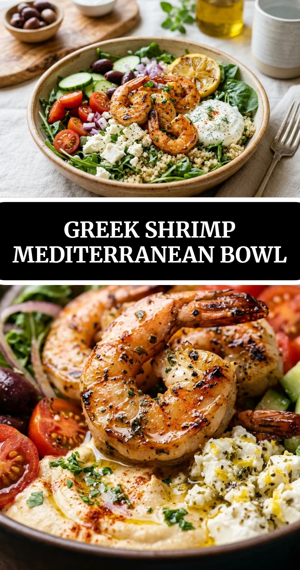 Greek Shrimp Mediterranean Bowl