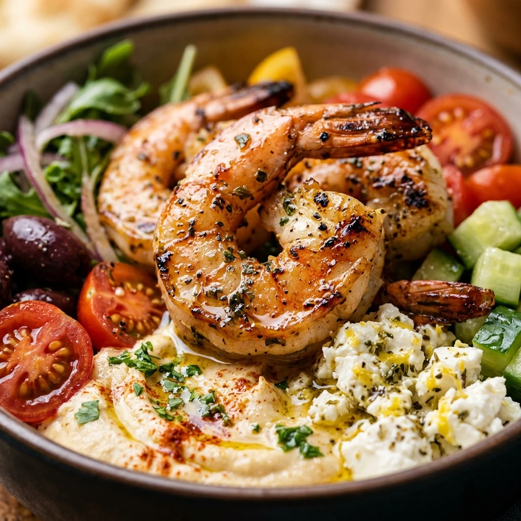 Greek Shrimp Mediterranean Bowl