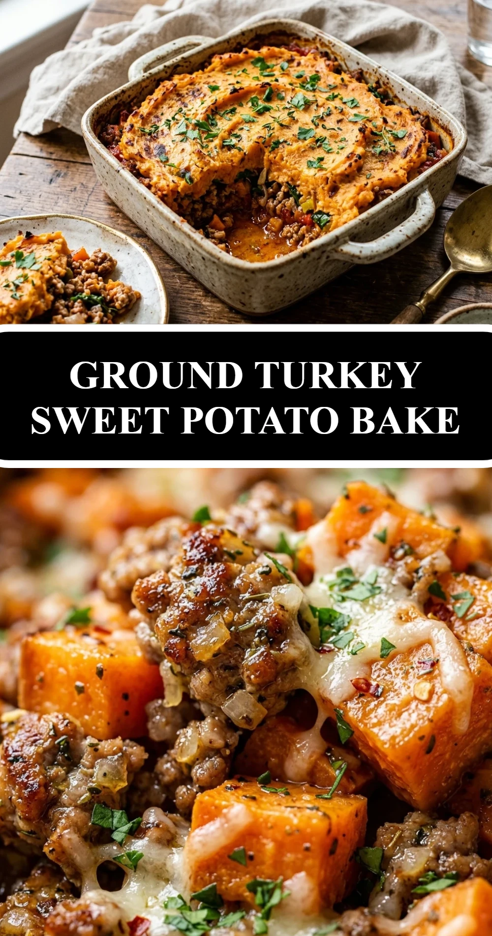 Ground Turkey Sweet Potato Bake