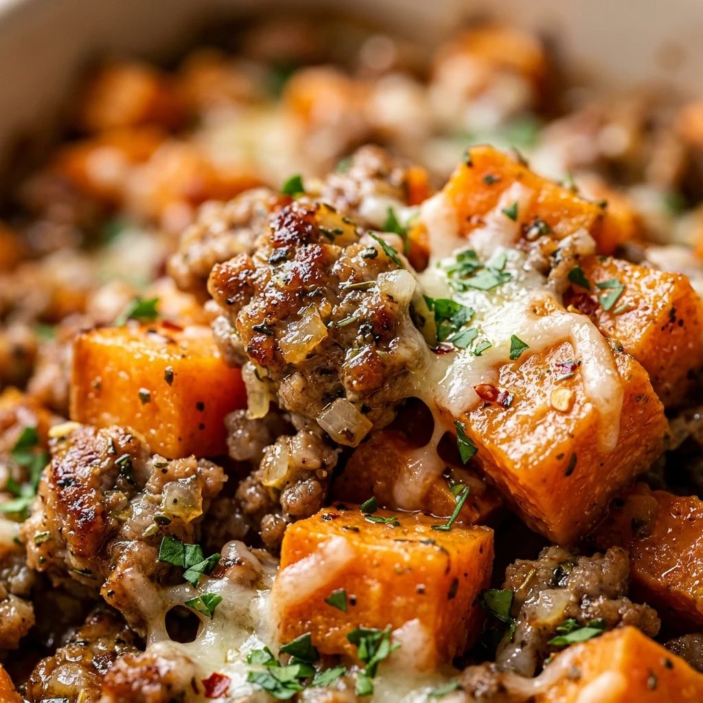 Ground Turkey Sweet Potato Bake