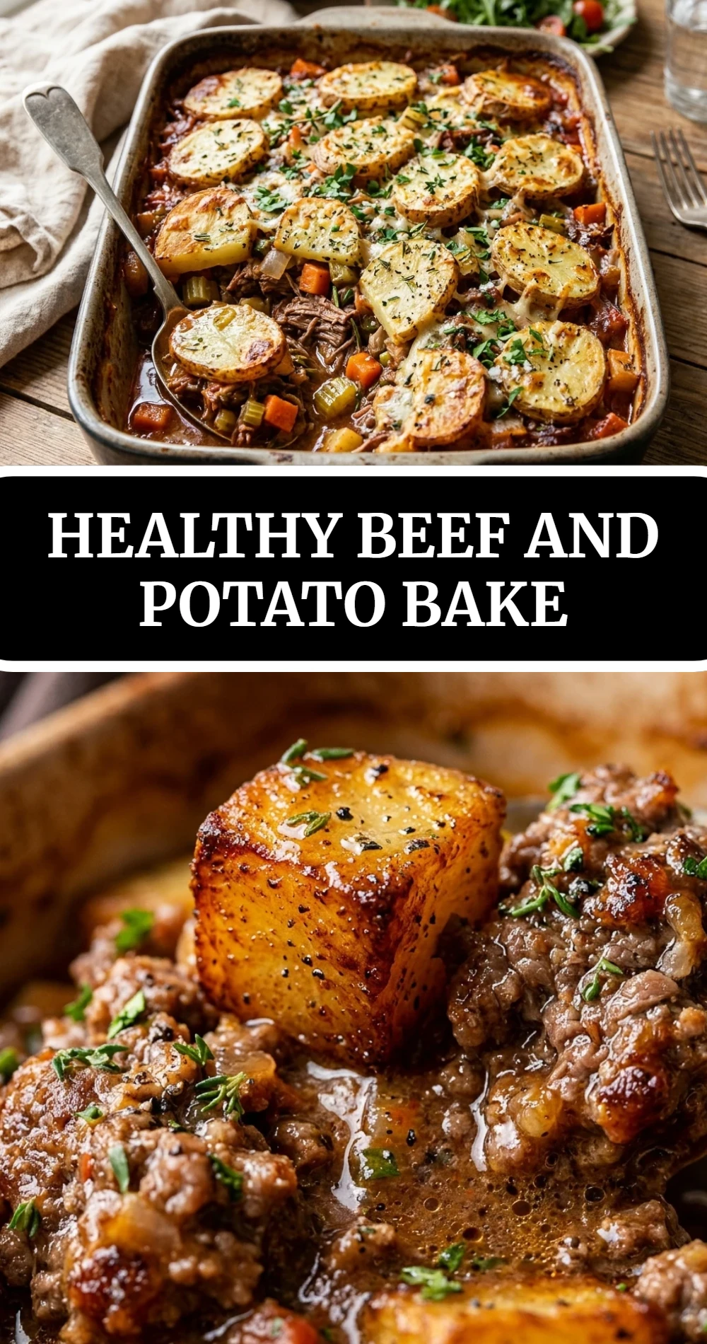 Healthy Beef and Potato Bake