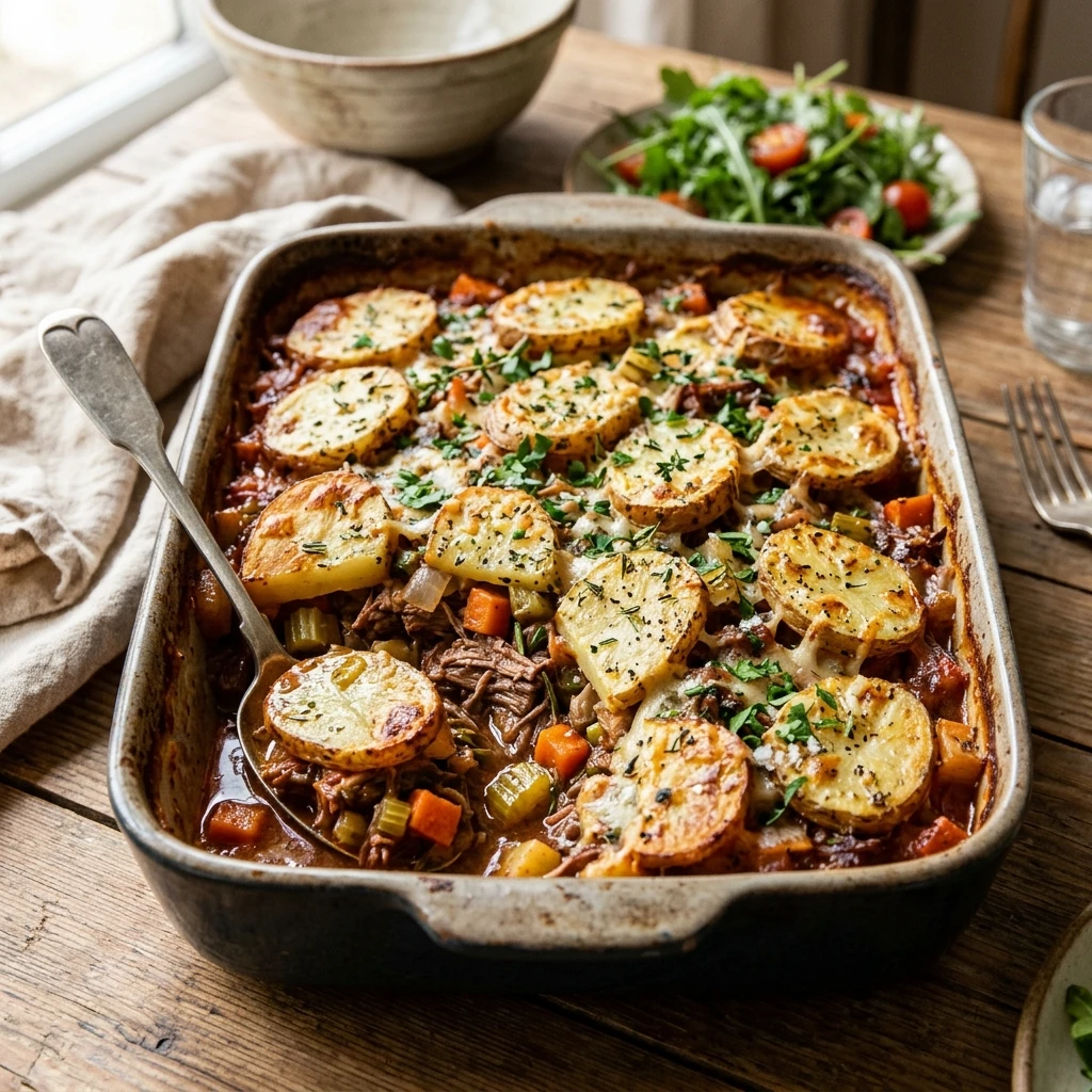 Healthy Beef and Potato Bake