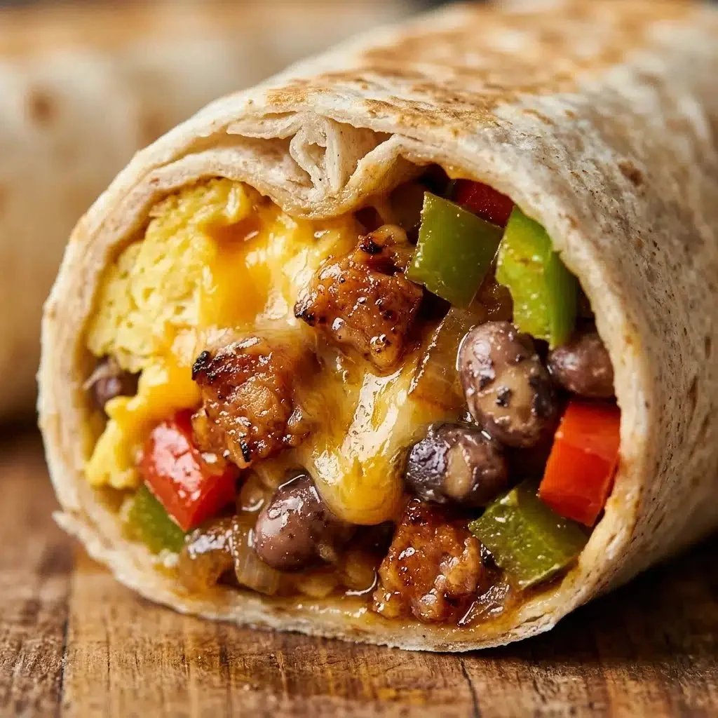 High protein breakfast burrito meal prep for convenient and healthy eating