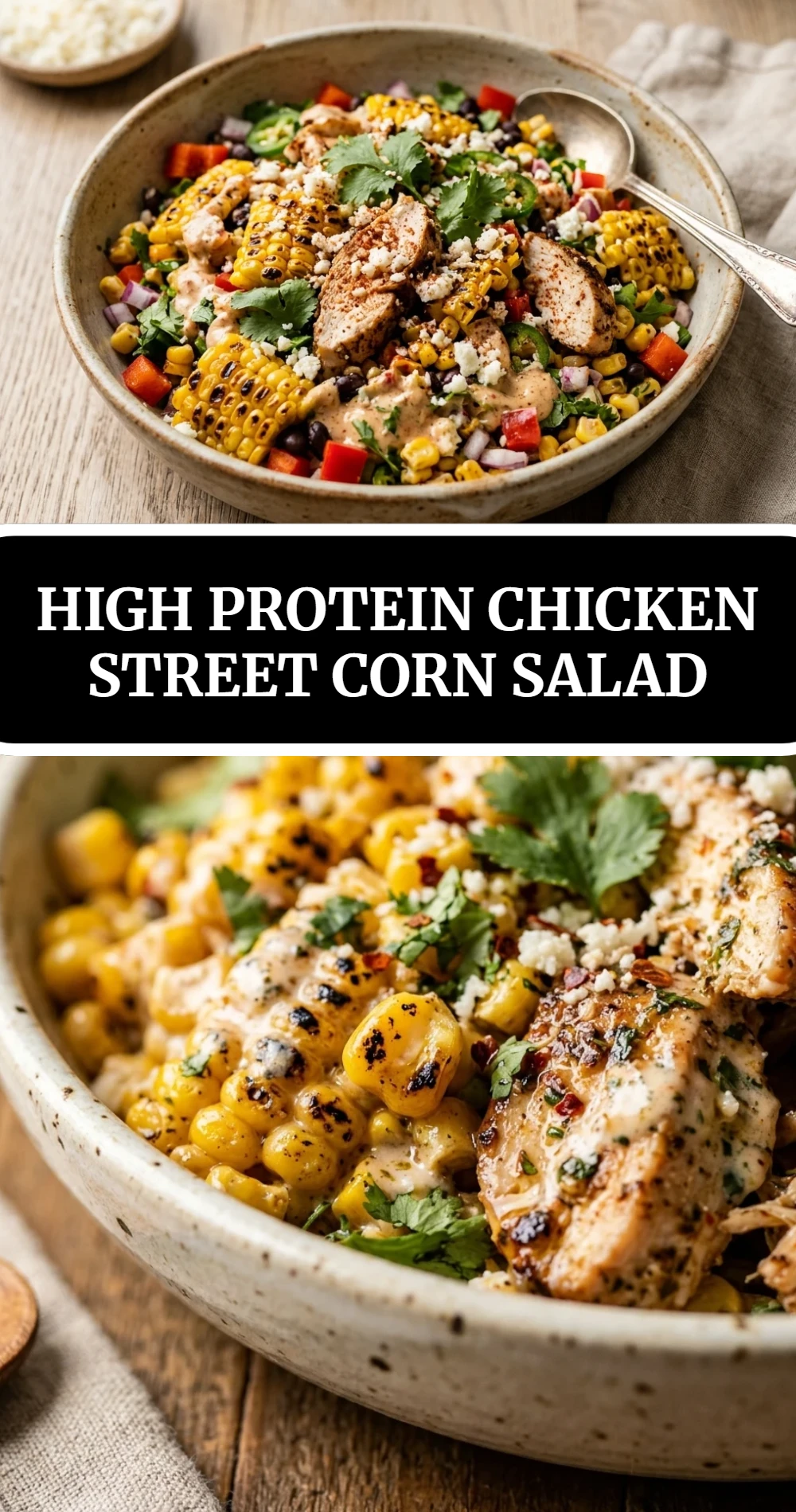 High Protein Chicken Street Corn Salad