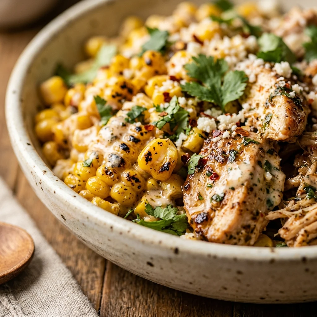 High Protein Chicken Street Corn Salad