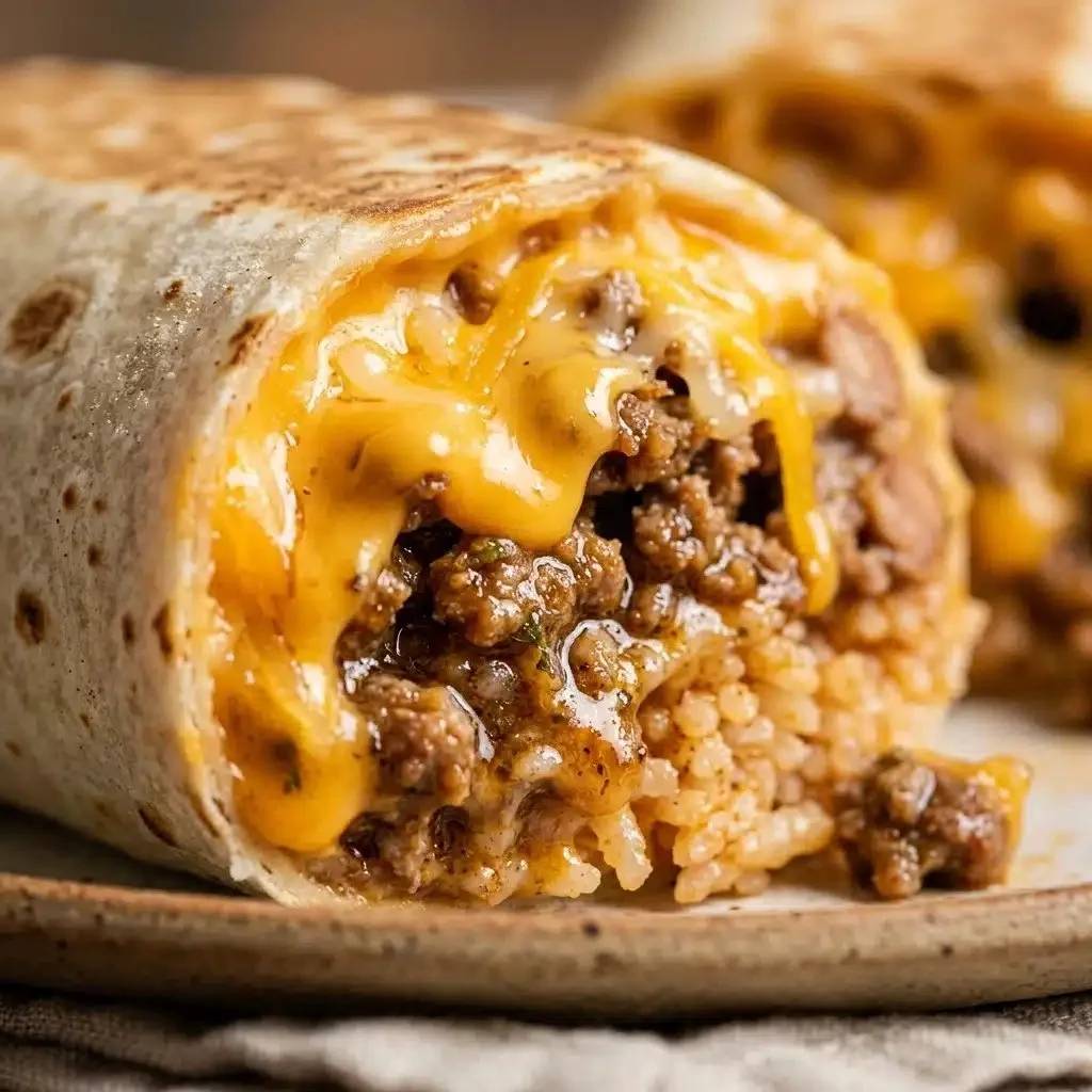 High Protein Taco Bell Quesarito with beans, beef, and cheese