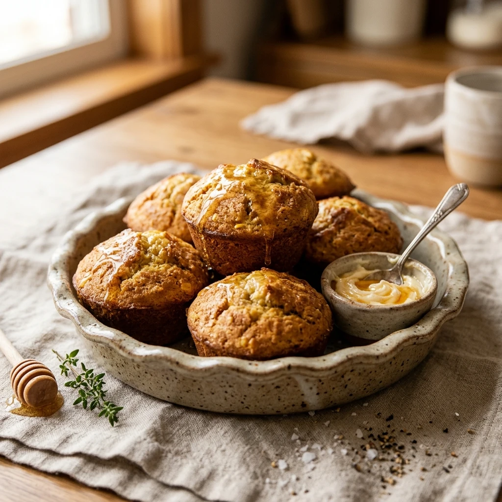 honey butter cornbread muffins