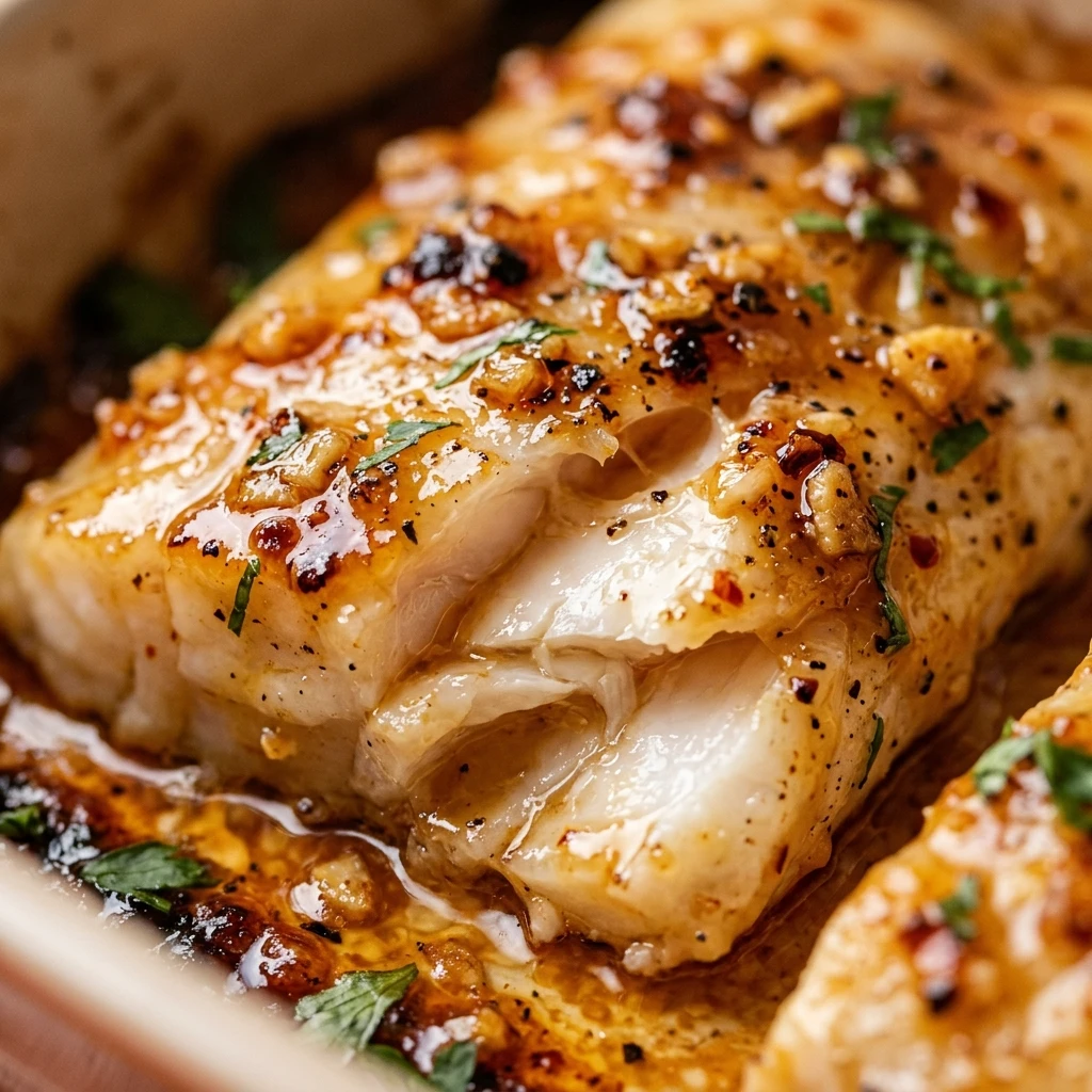 Honey Garlic Baked Cod