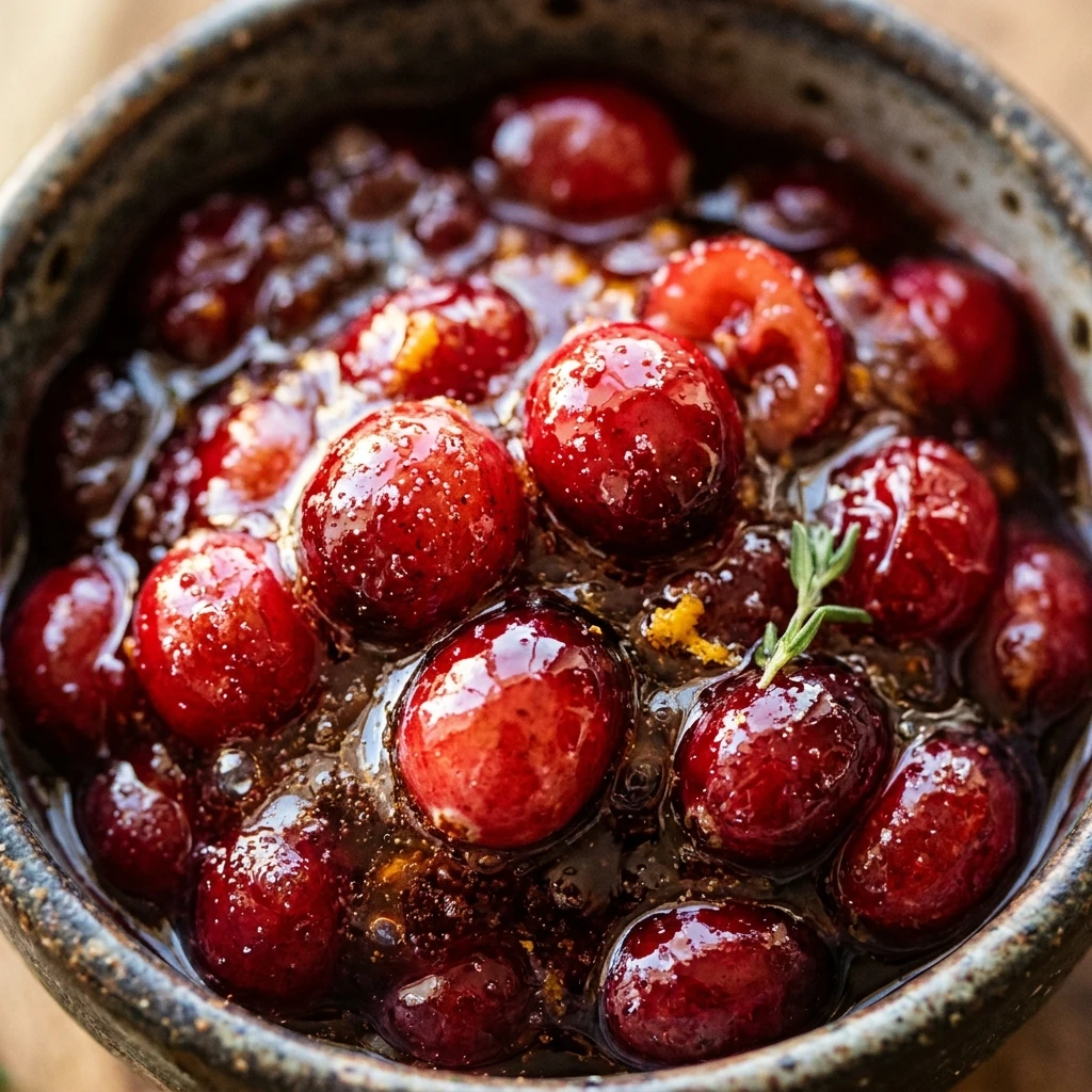 Honey Maple Cranberry Sauce
