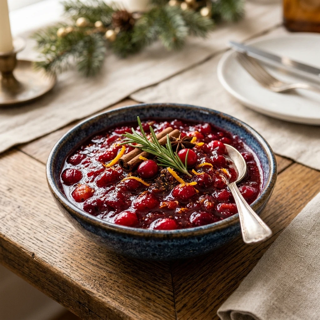 Honey Maple Cranberry Sauce