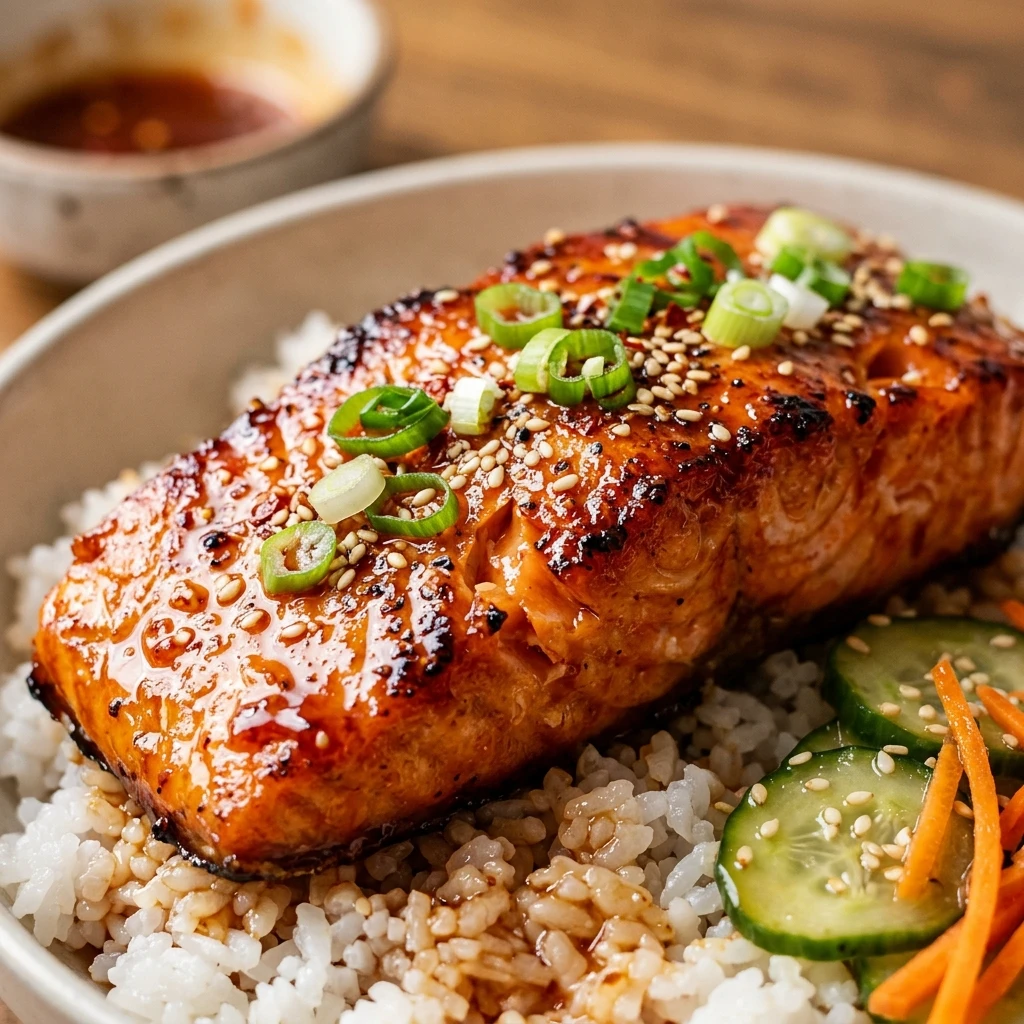 Honey Sriracha Salmon Bowls