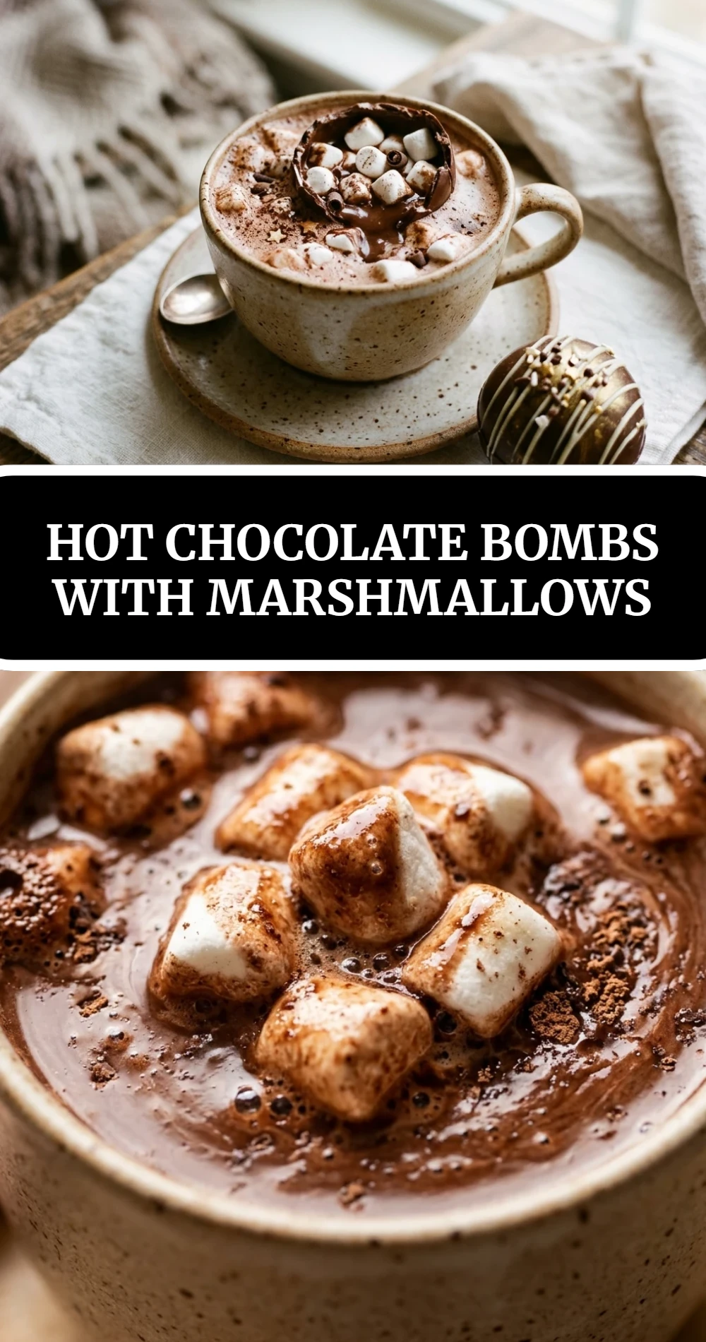 Hot Chocolate Bombs With Marshmallows