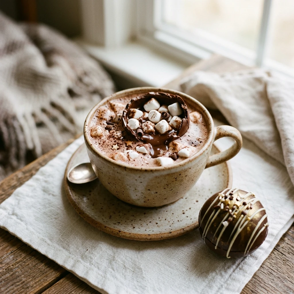 Hot Chocolate Bombs With Marshmallows