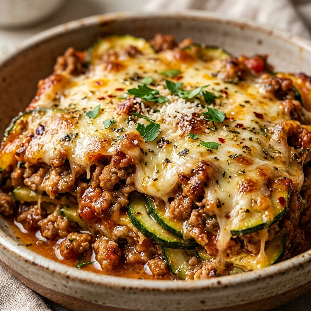Low Carb Turkey Zucchini Casserole