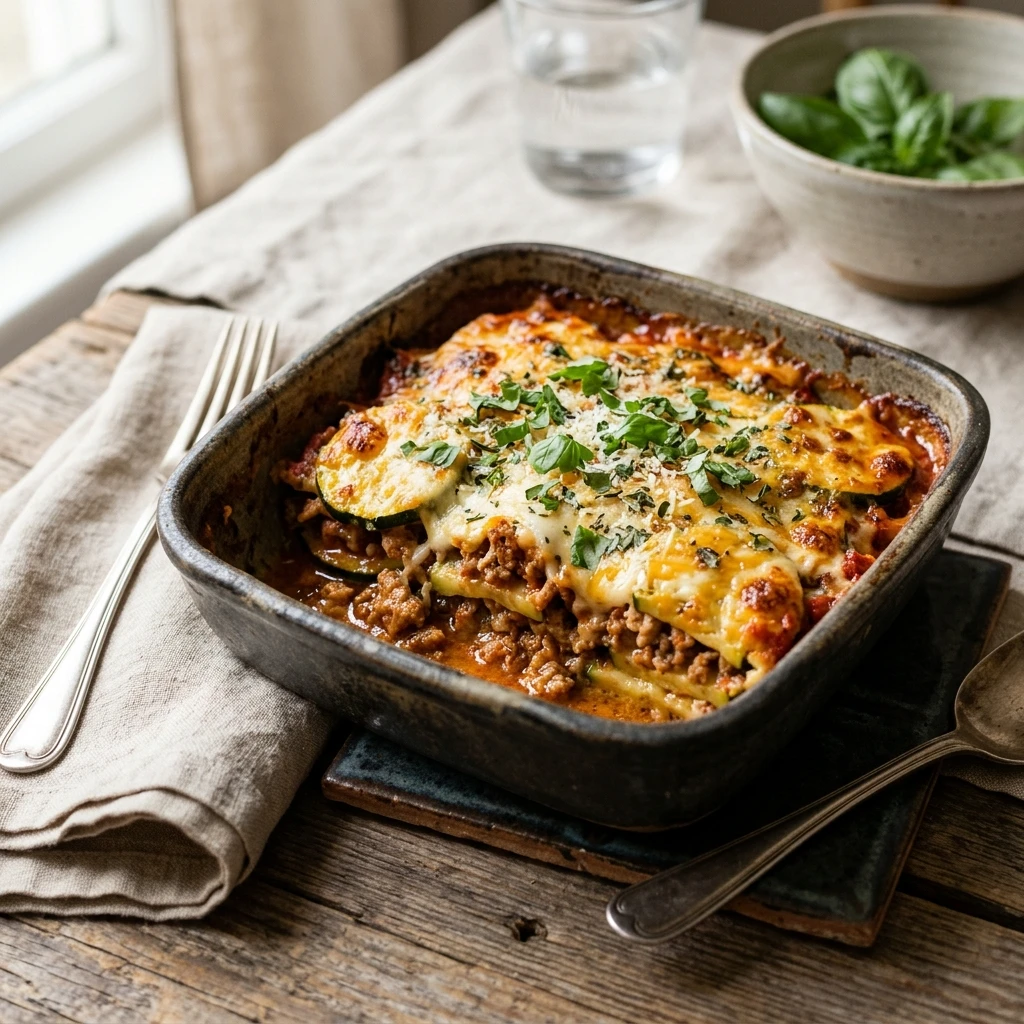 Low Carb Turkey Zucchini Casserole