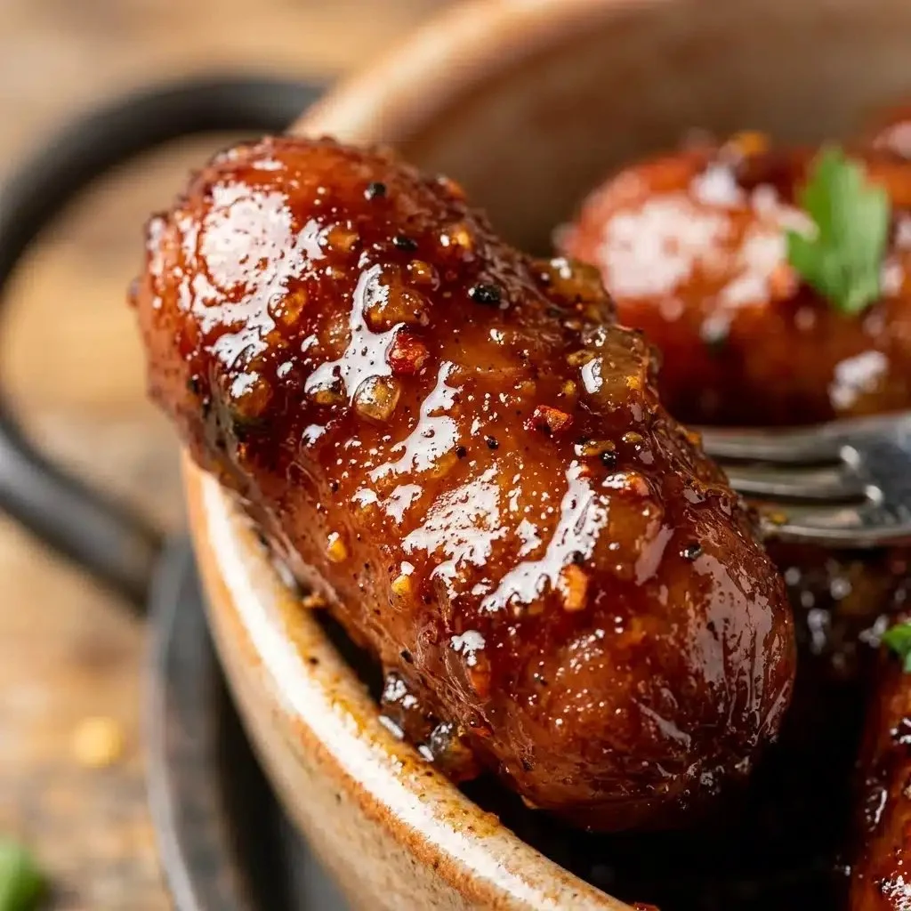 Delicious Mississippi Little Smokies served on a platter for a party.