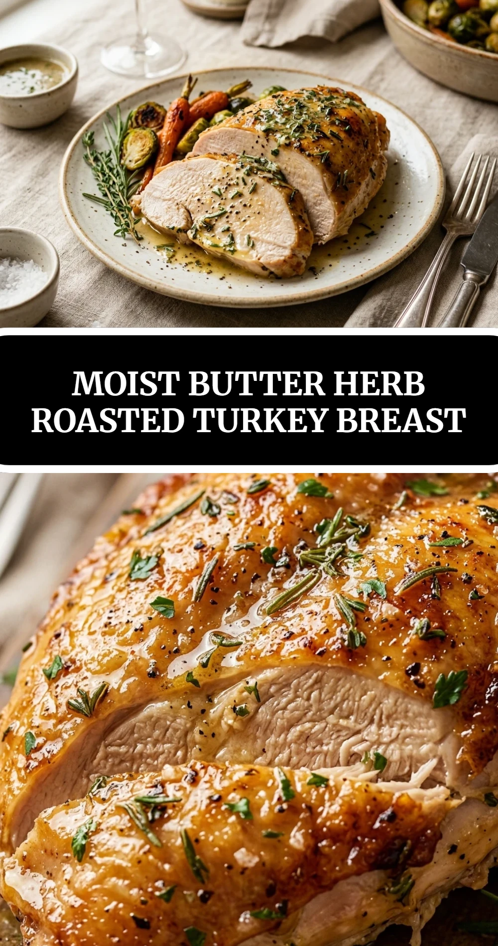 Moist Butter Herb Roasted Turkey Breast