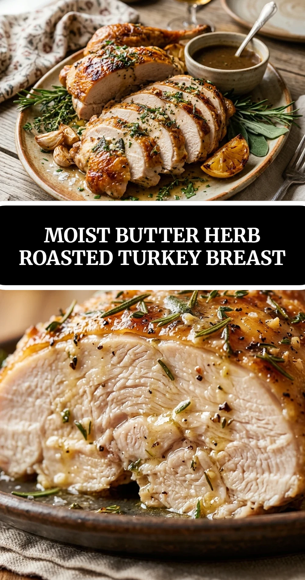 Moist Butter Herb Roasted Turkey Breast