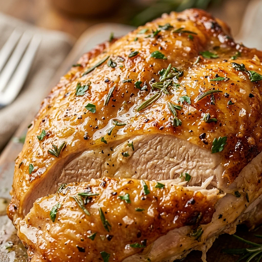 Moist Butter Herb Roasted Turkey Breast