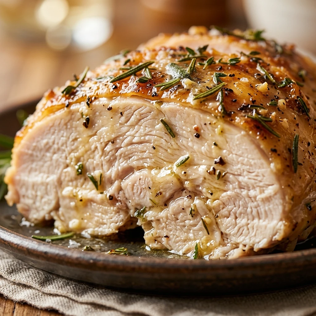 Moist Butter Herb Roasted Turkey Breast