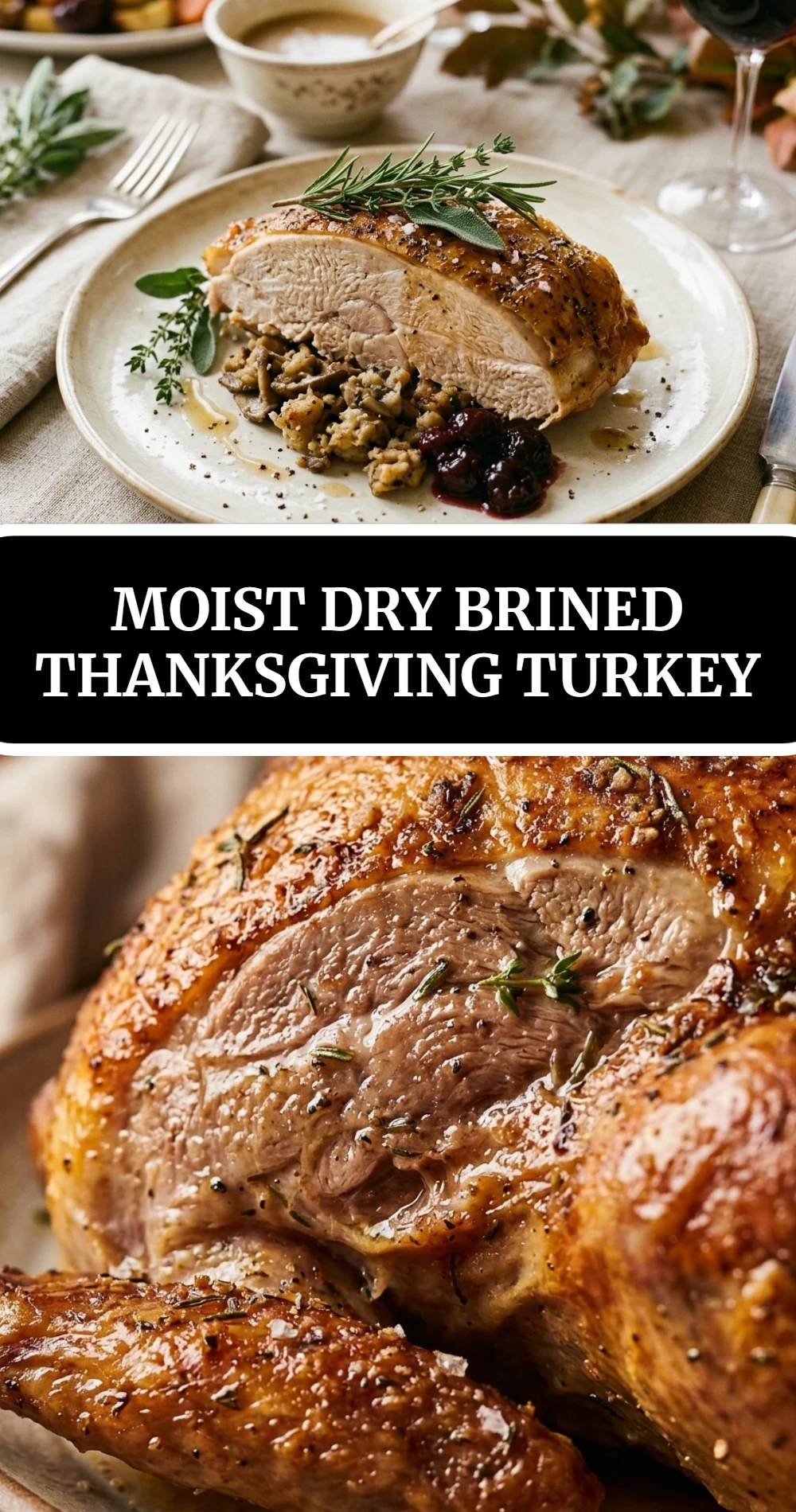 Moist Dry Brined Thanksgiving Turkey