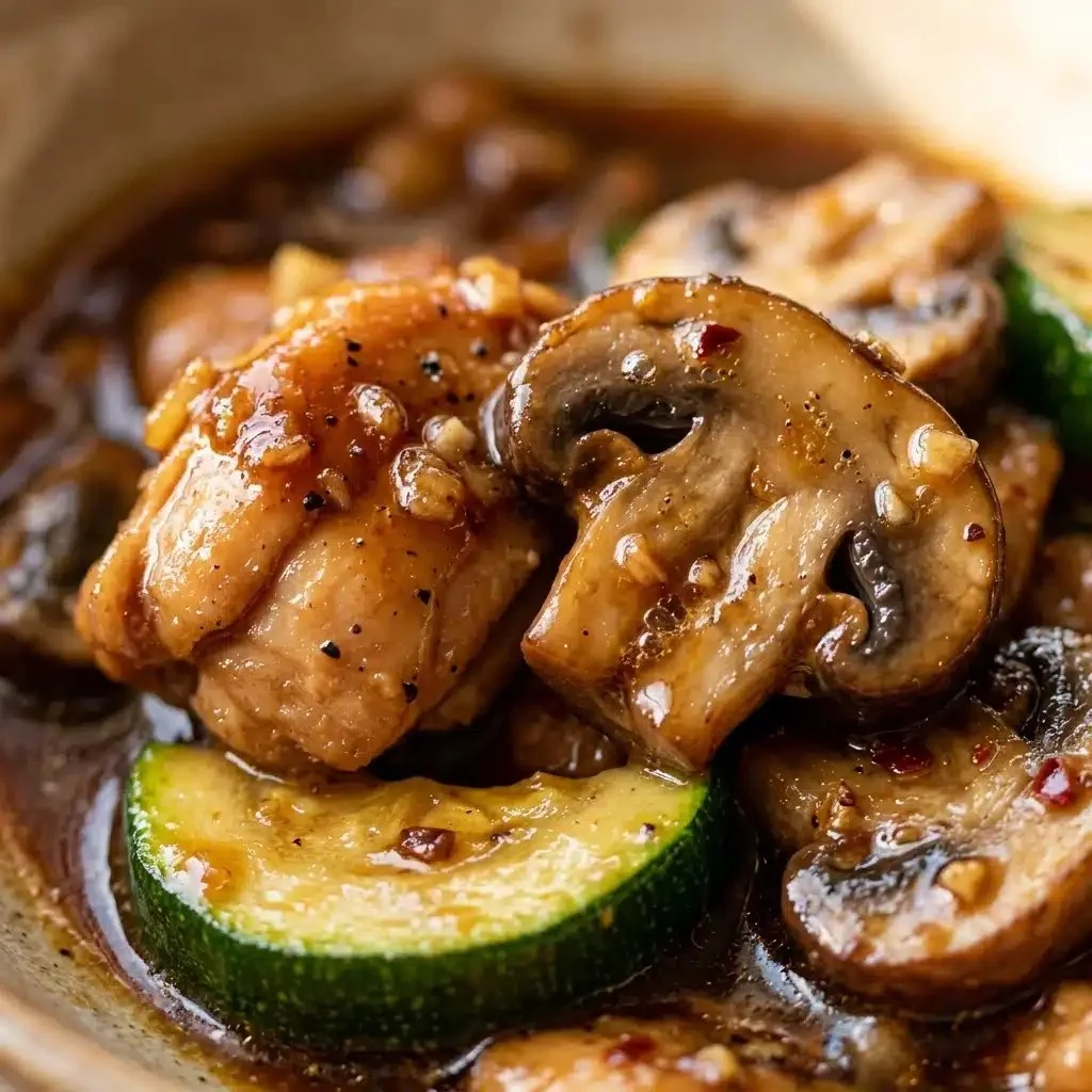 Delicious Panda Express Mushroom Chicken dish with tender chicken and fresh mushrooms