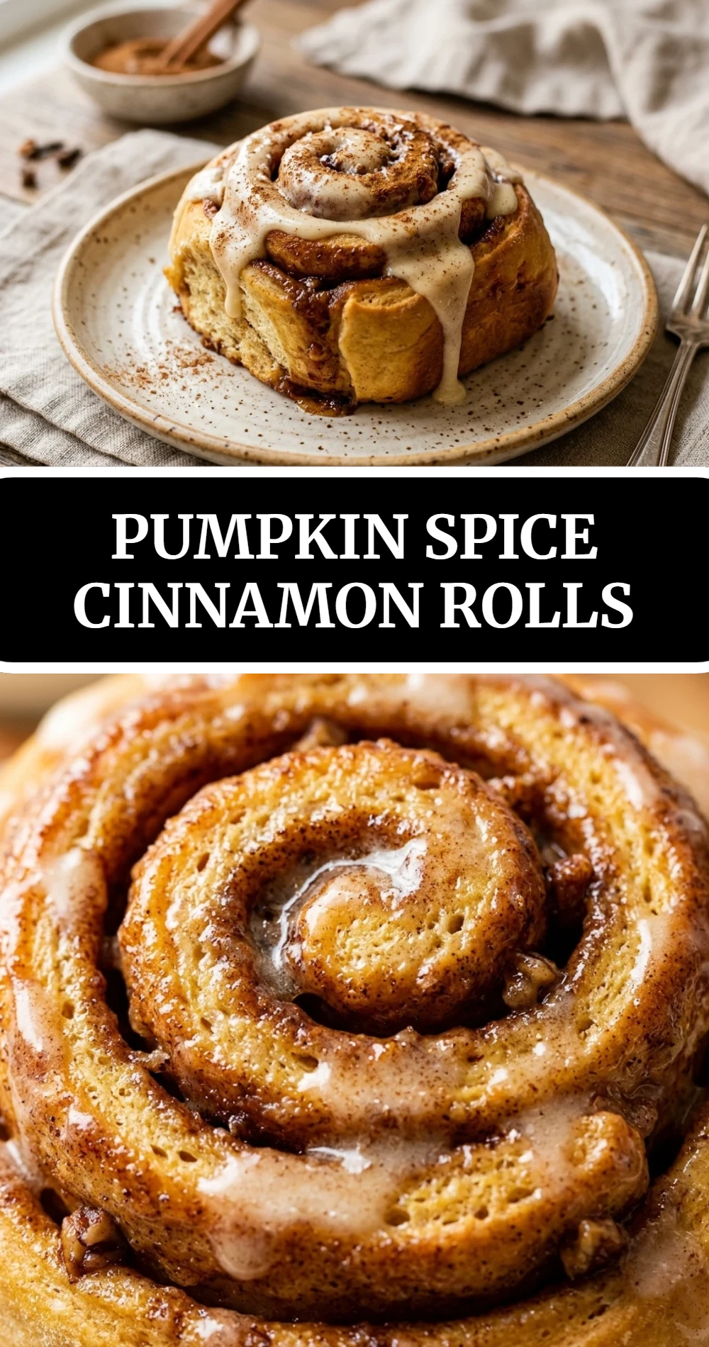 pumpkin spice cinnamon rolls