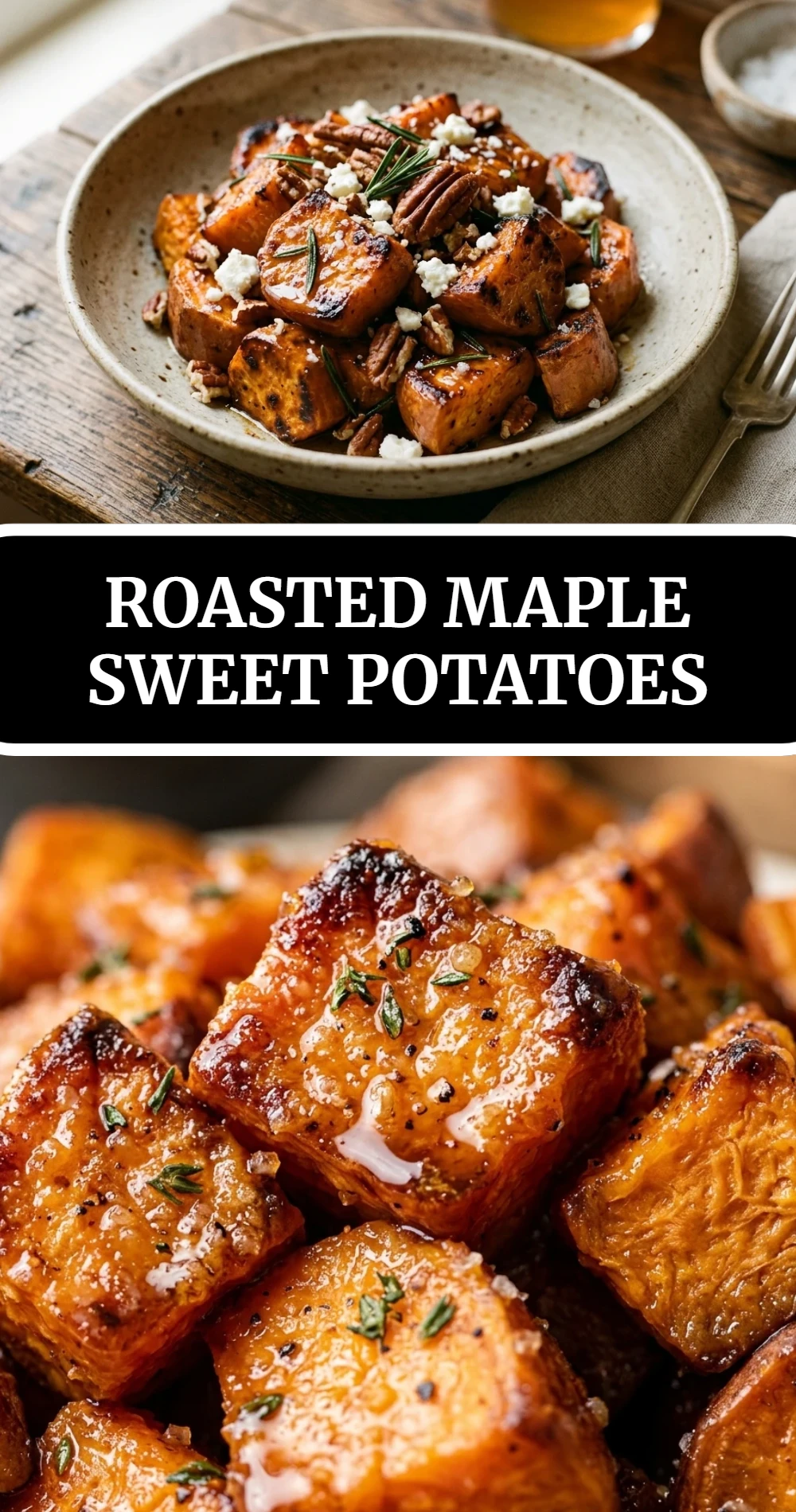 Roasted Maple Sweet Potatoes
