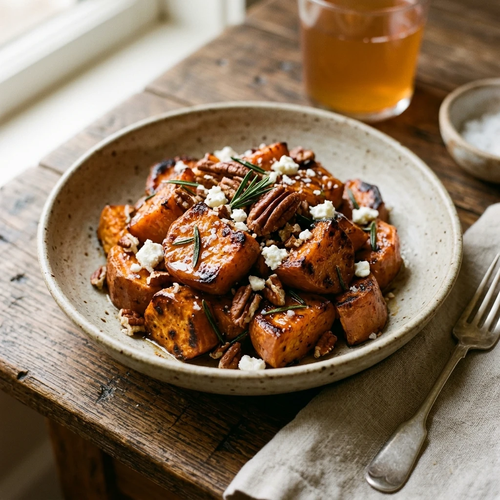 Roasted Maple Sweet Potatoes