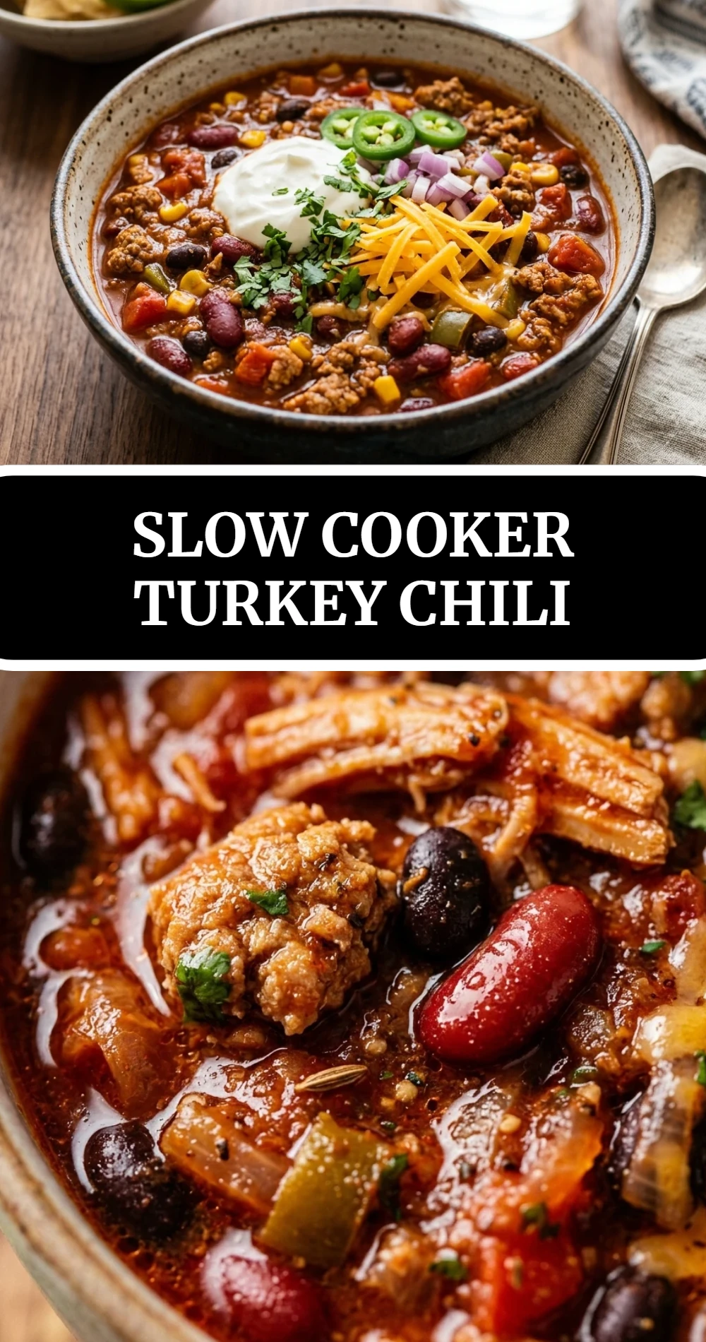 Slow Cooker Turkey Chili