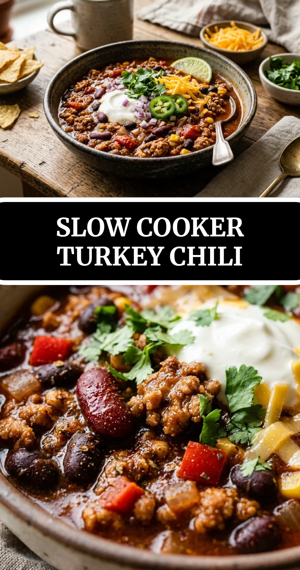 Slow Cooker Turkey Chili