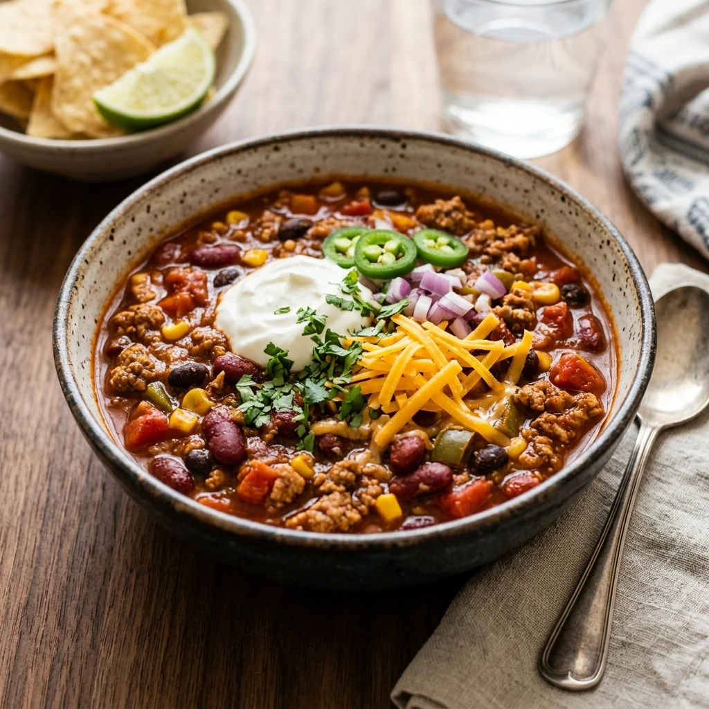Slow Cooker Turkey Chili