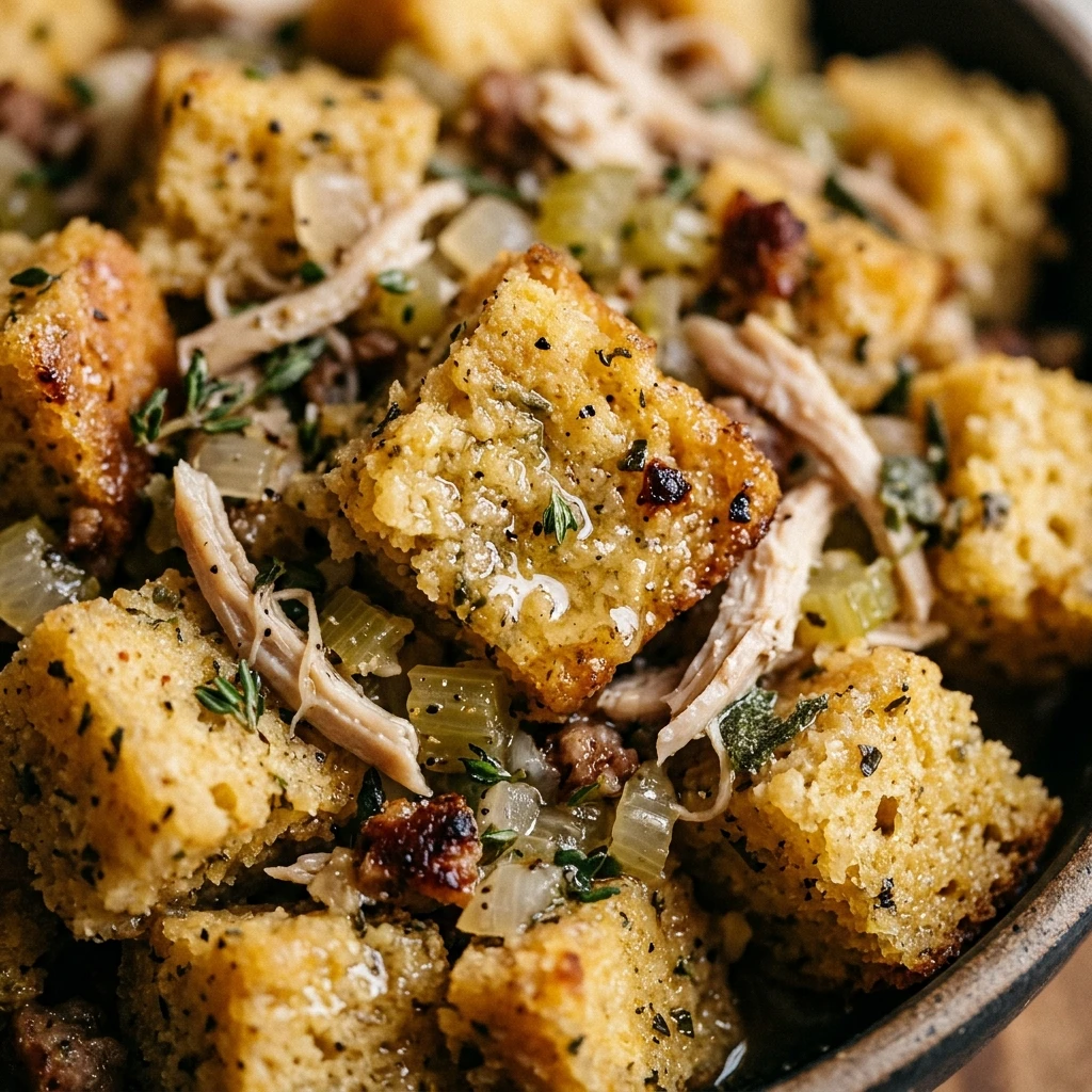 Southern Cornbread Dressing With Chicken Broth