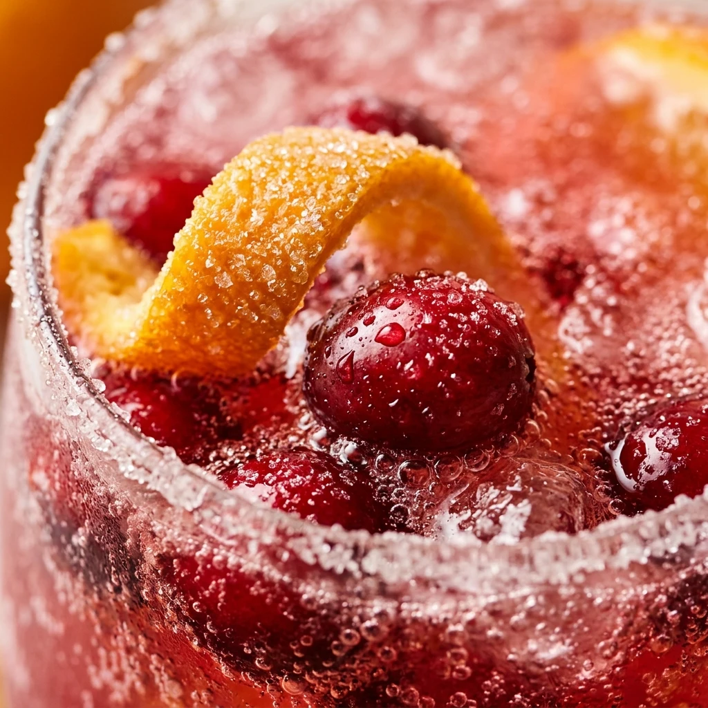 Sparkling Cranberry Orange Mocktail