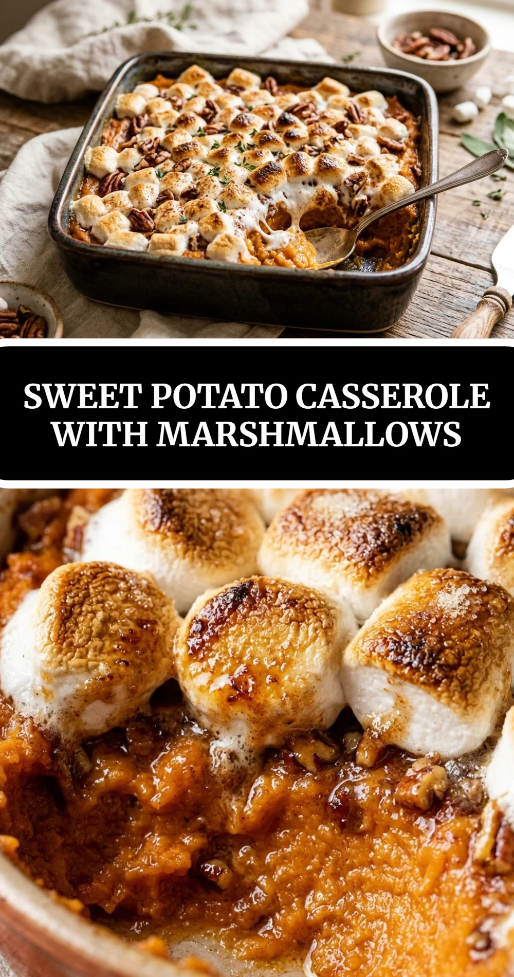 Sweet Potato Casserole with Marshmallows