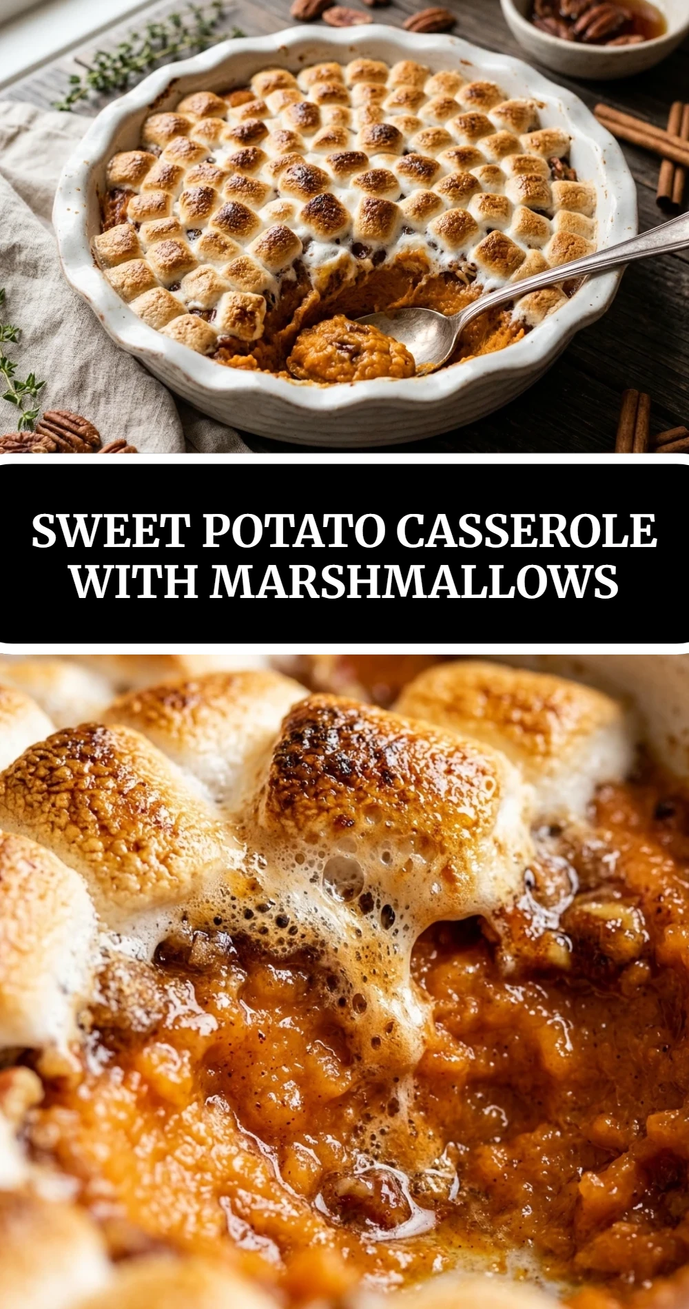 Sweet Potato Casserole with Marshmallows