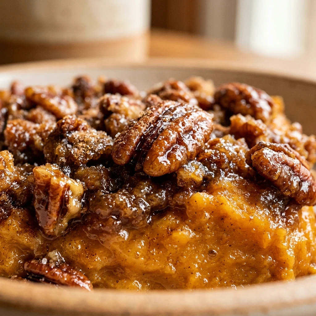 Sweet Potato Casserole with Pecan Crumble