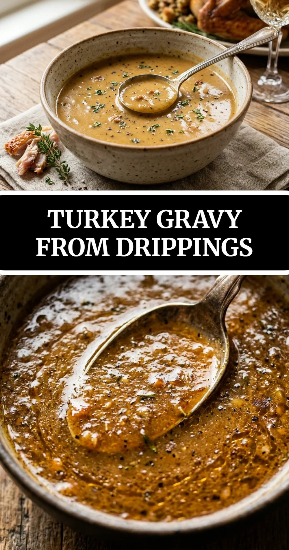 Turkey Gravy from Drippings
