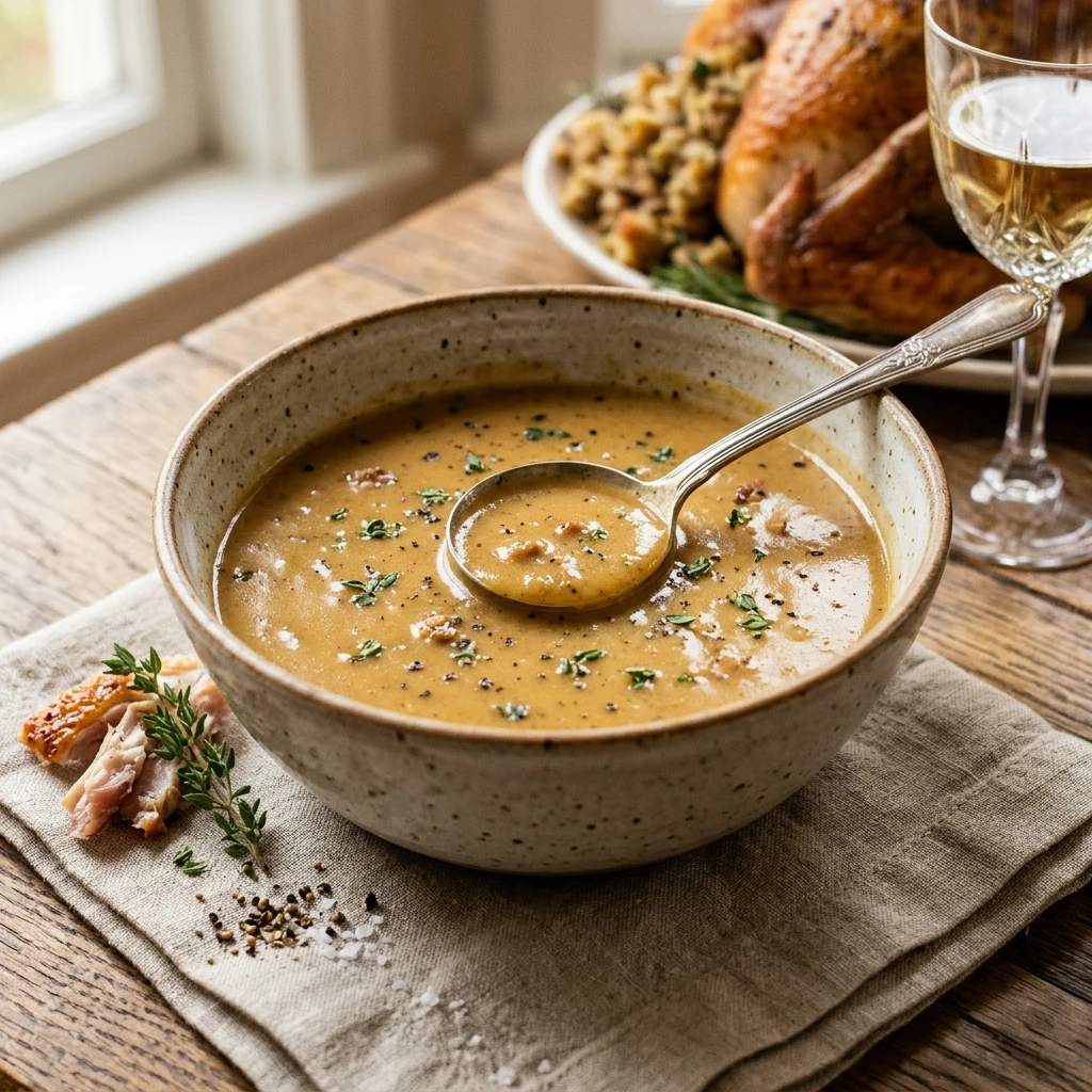 Turkey Gravy from Drippings